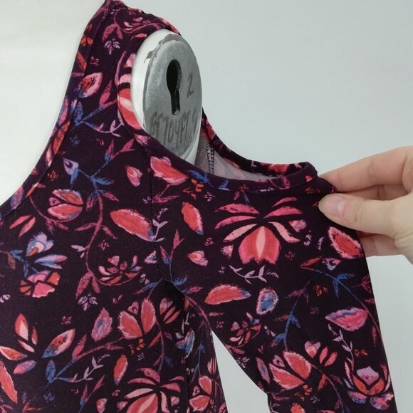 Mudd Cold Shoulder Floral Tunic Size M - Picture 9 of 12